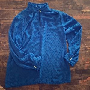 JCrew Dotted Blouse Size 4